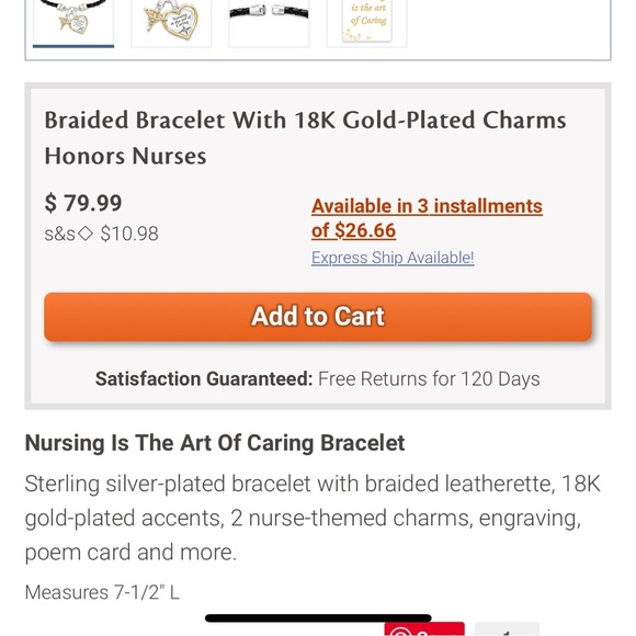 Nurses bracelet Bradford Exchange - Picture 2 of 4